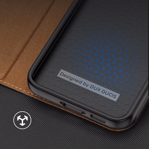 Dux Ducis Skin X2 чехол Samsung Galaxy S23+ флип-чехол кошелёк подставка коричневый
