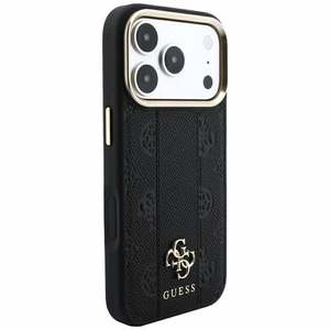 Ümbris mudelile IPHONE 18 Pro/17 Pro ühildub MagSafe'iga (Stripe Peony 4G Logo) (värv: must)
