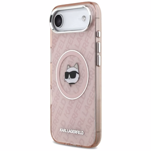 KARL LAGERFELD ümbris jaoks IPHONE 17 Air compatible with MagSafe KLHMP17MHMKBCHOP (IML Choupette Head Logo) roosa
