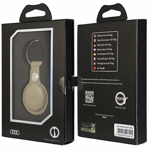 Audi Synthetic Leather AirTag ümbris - beige
