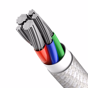 USB cable Baseus High Density Braided PD20W Type-C to Lightning 1.0m valge CATLGD-02