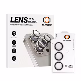 Tempered glass Tel Protect 3D Lens on camera jaoks Samsung Galaxy S25 Plus läbipaistev (lens 3 pieces)
