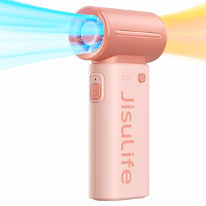 Jisulife Life9 3600 mAh kaasaskantav USB-käsiventilaator-minipuhur, roosa