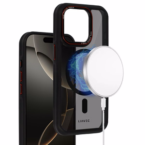 Liavec Hybrid Smoke Magsafe Ümbris jaoks Iphone 15 Pro Max