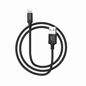 Кабель USB A to Lightning Hoco 1 м X14 чёрный