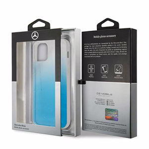 Mercedes Läbipaistev Line ümbris iPhone 12 Pro Max'ile - sinine