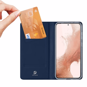 Чехол Dux Ducis Skin Pro для Samsung Galaxy S23 обложка с откидной крышкой бумажник карты подставка синий
