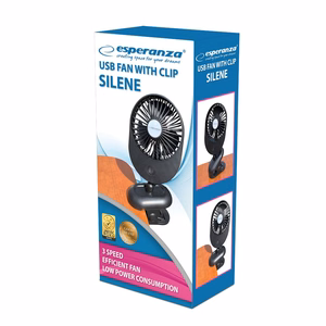 Esperanza EHF103K – kompaktne USB-lauaventilaator, must