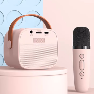 Blavec Portable Bluetooth Speaker WS-07 Karaoke Party - 5W with 2 microphones (WS07-2MP) pink