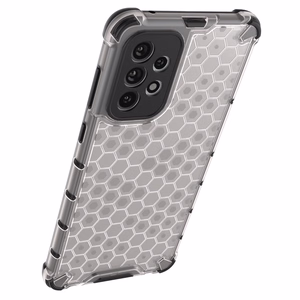 Honeycomb ümbris soomustatud kate koos geelraamiga Samsung Galaxy A73 mustale
