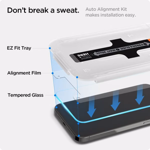 Spigen Glas.tR EZ Fit karastatud klaas iPhone 13 / 13 Pro / 14 / 16e jaoks