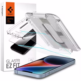 Spigen Glas.tR EZ Fit karastatud klaas iPhone 13 / 13 Pro / 14 / 16e jaoks - 2 tk.