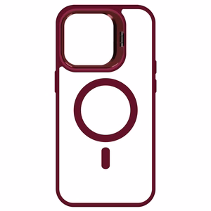 Tel Protect Kickstand Magsafe Ümbris jaoks Iphone 14 burgundia
