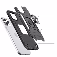 Wozinsky Ring Armor Case Kickstand Tough Rugged Cover iPhone 13 mini sinine