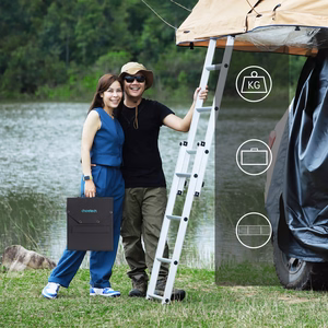 Choetech SC009-V2 solar foldable Laadija 100W USB-C / 2x USB-A PD QC - must