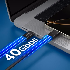 Spigen Essential EB24012CC USB-C / USB-C 240W 120cm Cable - Black