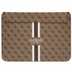 Guess 4G Printed Stripes cover jaoks a 16" laptop - brown