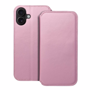 DUAL POCKET Book ümbris jaoks IPHONE 16 Plus light roosa