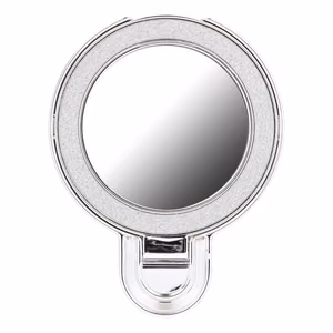 Phone stand CIRCLE MIRROR - stick-on - hõbedane