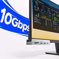 Orico MH5PC jaotur klamberkinnitusega USB-C / 2x USB-A 3.2 + 1x USB-C 3.2 + 1x SD&TF - hõbedane