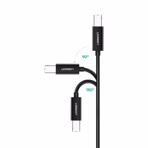Ugreen US241 USB-C 2.0 - USB-B kaabel 1m - must