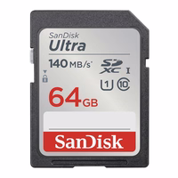 Mälukaart SANDISK ULTRA SDXC 64GB 140MB/s UHS-I klass 10 (SDSDUNB-064G-GN6IN)