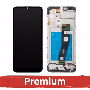 LCD ekraan Samsung A025G A02s must raamiga OEM