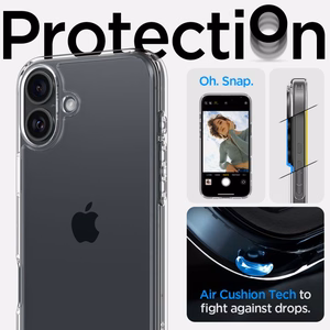 Ümbris SPIGEN Ultra Hybrid ACS08069 do Iphone 16 Plus - Crystal Clear