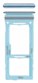 SIM card holder Samsung A525/A526/A528/A725/A726 A52 4G/A52 5G/A52S 5G/A72 4G/A72 5G sinine original (service pack)
