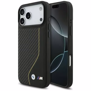 BMW M Carbon Line & Logo MagSafe Ümbris jaoks iPhone 17 Pro Max - Kollane