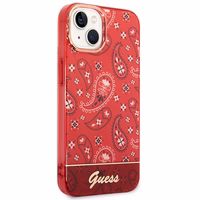 Guess GUHCP14MHGBNHR iPhone 14 Plus 6.7" punane/punane hardcase Bandana Paisley