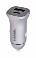 Ugreen USB Type-C / USB 24W Power Delivery Quick Charge car charger, hall (30780)