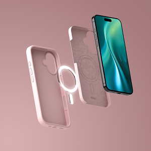 Etteri Silikoon Mag ümbris for iPhone 16e / 17e heleroosa