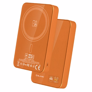 Blavec akupank 10000mAh BJ-04 Slim 13,5mm - Type C - 22,5W magnetiline Magsafe 3 in 1 (PBBJ04-MC10O) oranž klaas
