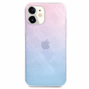 Guess GUHCP12S3D4GGBP iPhone 12 mini 5.4" siniroosa/sinine&roosa kõvakott 4G 3D mustriga kollektsioon