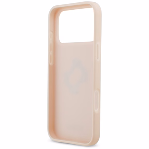 Guess Grained Big 4G & Classic Logo Ümbris jaoks iPhone 17 Pro Max - Roosa