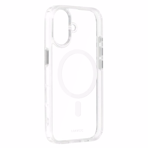 Liavec Glossy Magsafe Clear Ümbris do Iphone 16 valge