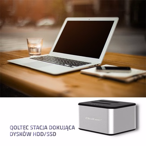Qoltec 5316 HDD/SSD Dokkimisjaam 2x 2.5"/3.5" SATA USB 3.0 Kloonimine