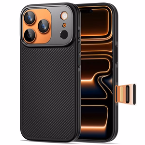 Tech-Protect Kevlar Aramid MagSafe ümbris jaoks iPhone 17 Pro Max - must