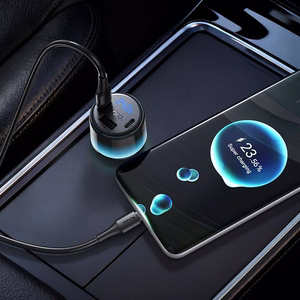 Autolaadija Hoco Z69B, USB-A + 2 × USB-C, PD QC3.0, 57 W, must
