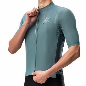 Rockbros 15120014018 ROAD TO SKY men's cycling jersey, short sleeve, L - gray-blue