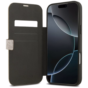 Guess Book 4G Metal Logo Ümbris jaoks iPhone 17 Pro Max - Roosa