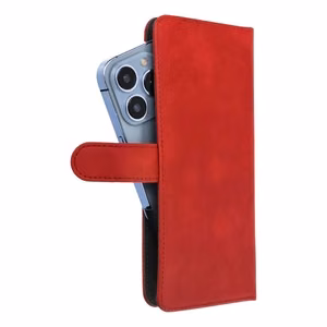 Universal book Ümbris COMMON size L jaoks IPHONE 6 PLUS / 7 PLUS / 8 PLUS / XS MAX / 11 PRO MAX / SAMSUNG S20 FE / S21 FE / S10 PLUS / A10 / A32 / A54 / XIAOMI 12 LITE / HUAWEI P30 PRO punane