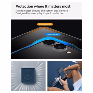 Spigen AirSkin Aramid MagFit MagSafe ümbris mudelile Samsung Galaxy Z Flip 8 – tumesinine