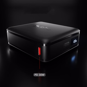 SBS HD 30W 10000mAh USB-C Akupank koos LCD Ekraan - must