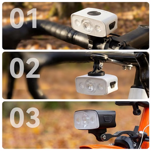 Rockbros QC1200 jalgratta esituli, 1200lm, USB-C – värv: valge