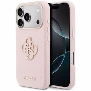 Guess HC PU FW RESIN LOGO PINK korpus iPhone 17 Pro Max 6,9"