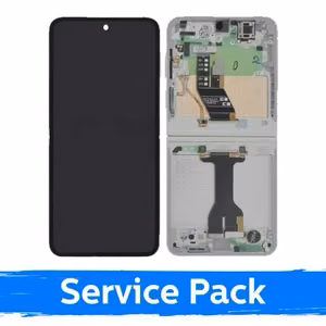 LCD ekraan Samsung F761 Z Flip7 FE (SISEMINE) raamiga / Inner White / (Service Pack)