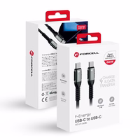 Kaabel USB C to USB C Forcell F-Energy QC4.0 PD 5A 240W Cafule 1,2 m C263 must