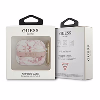 Guess GUA3HCHMAP AirPods 3 ümbris roosa/roosa Marble Strap Collection